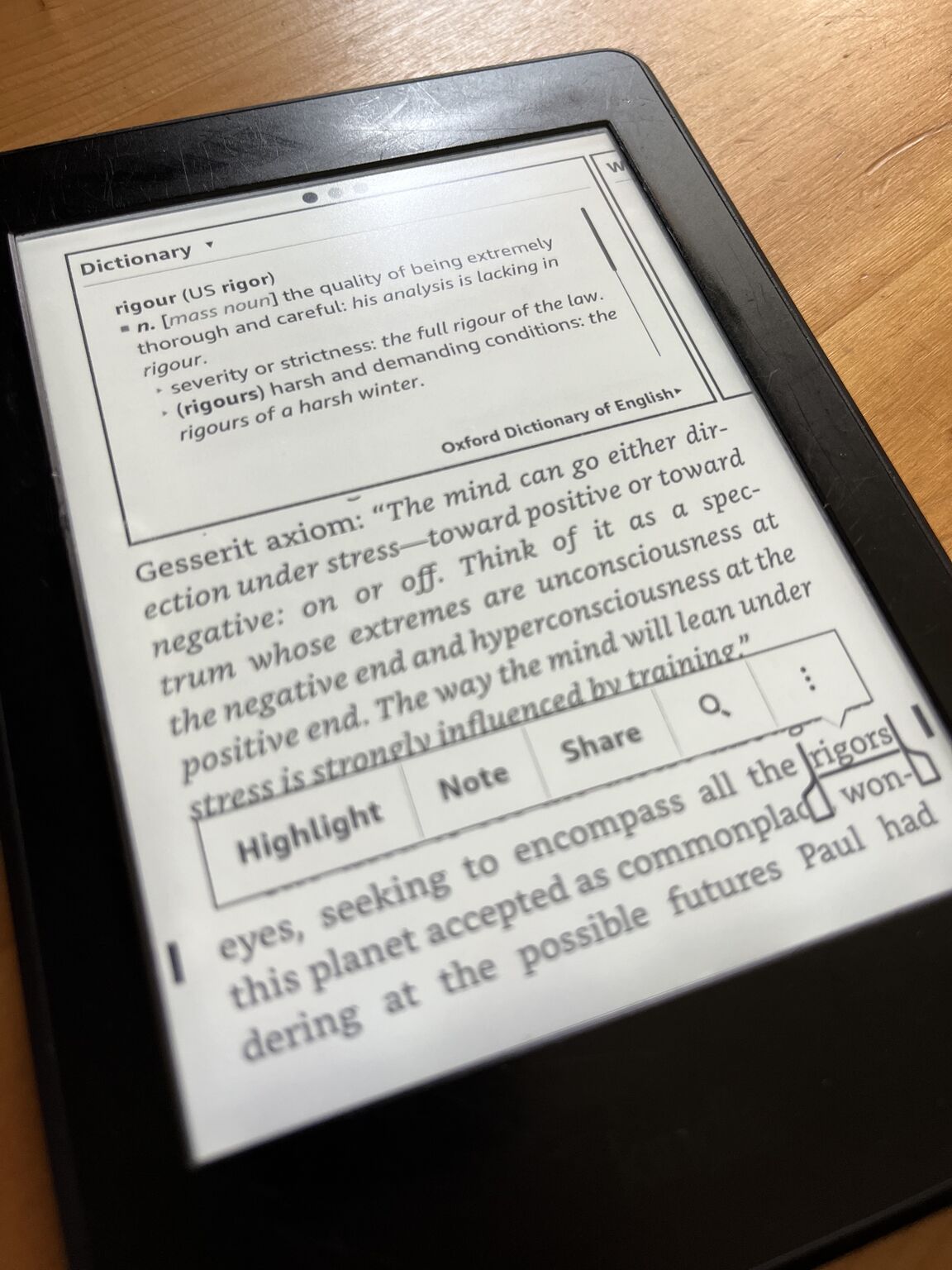 Szótár Kindleben